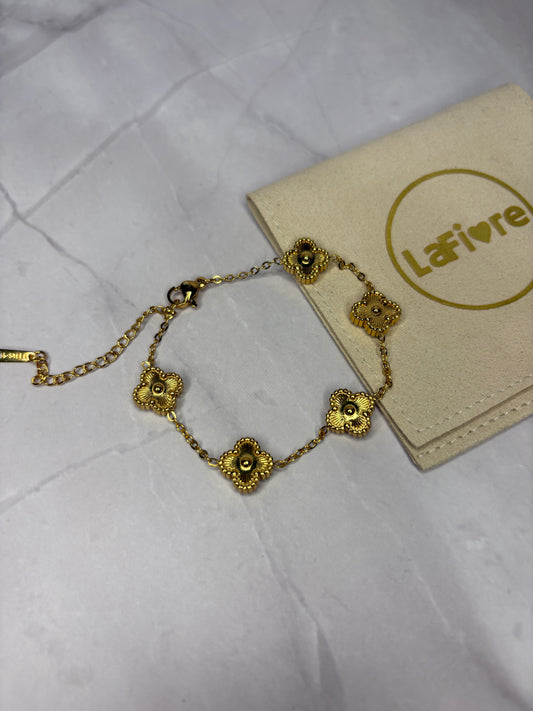 Gold Clover Bracelet