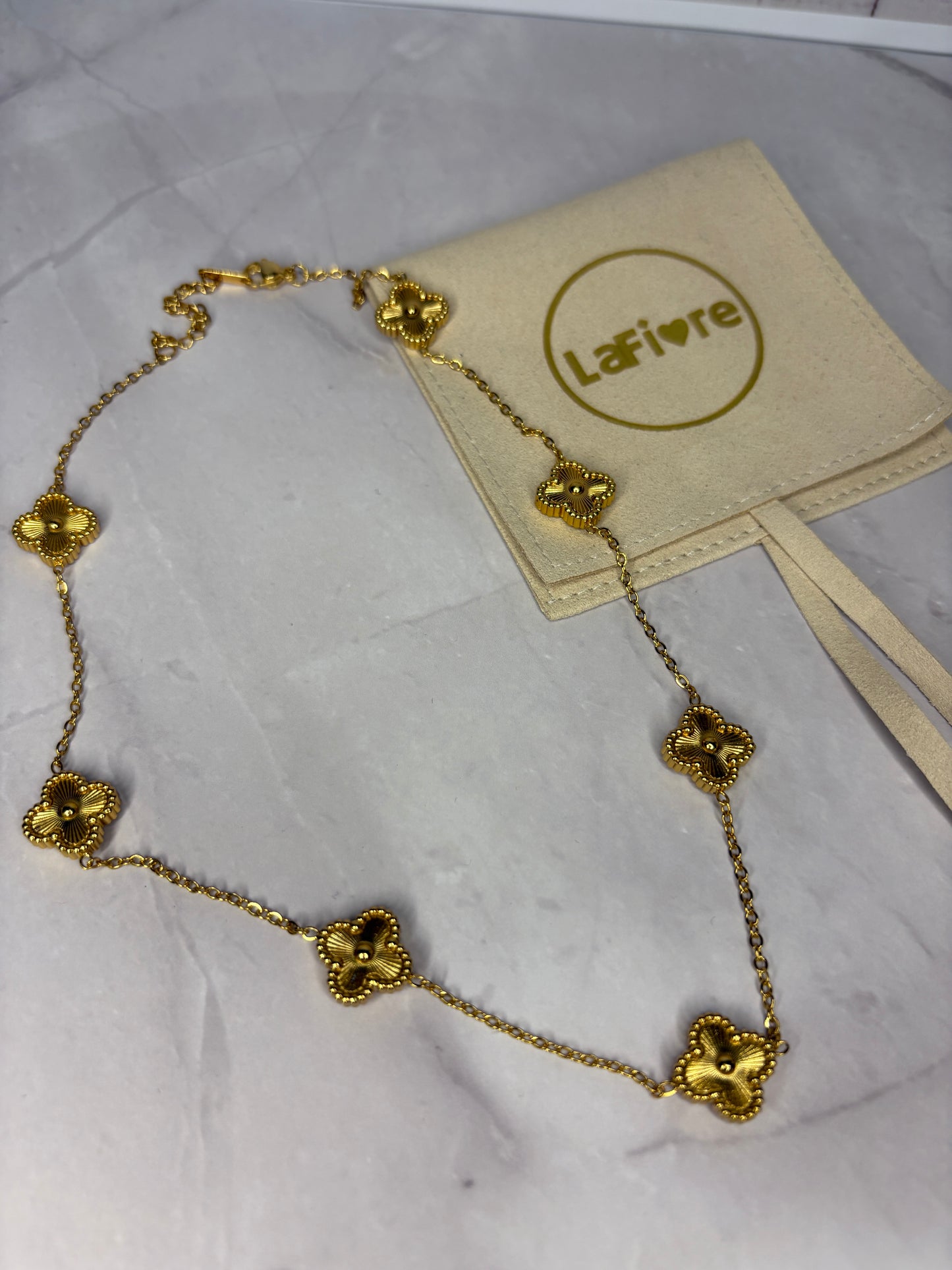 Gold Clover Necklace