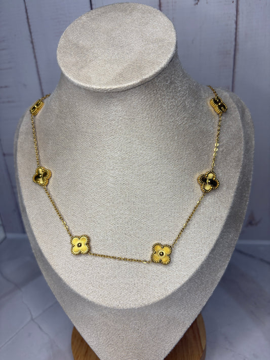Gold Clover Necklace