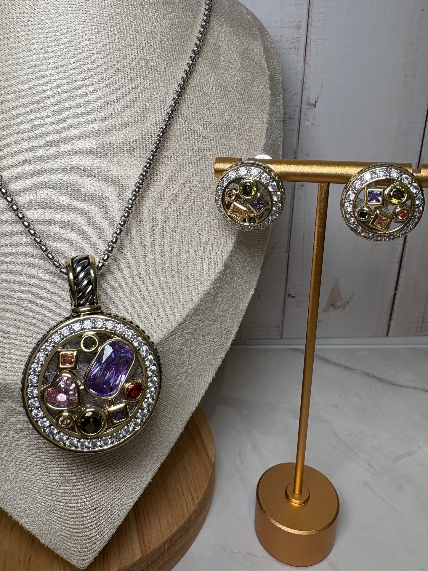 Dazzling Two Tone Set- Ring 7