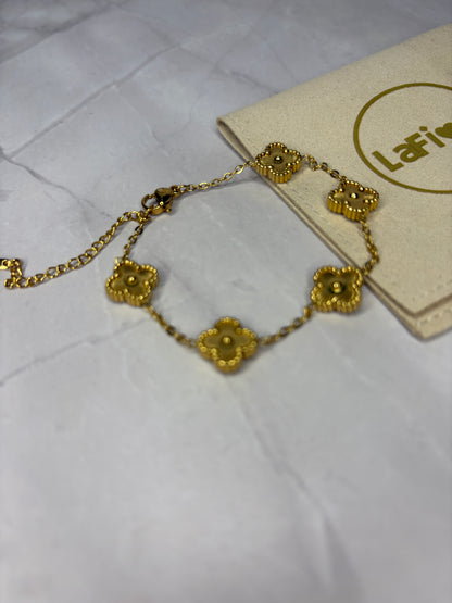 Gold Clover Bracelet