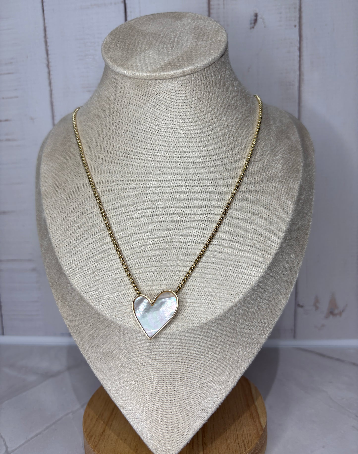 Romantic Heart Gold Necklace
