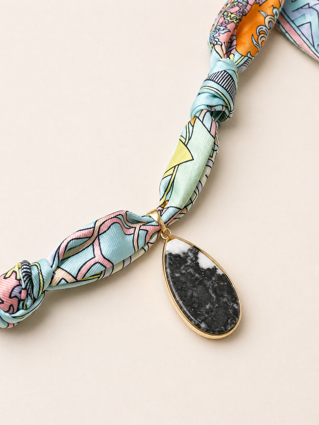 Jade Scarf Necklace