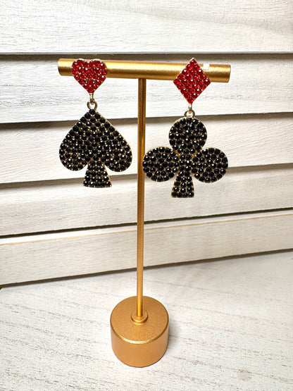 Fun Poker Earrings