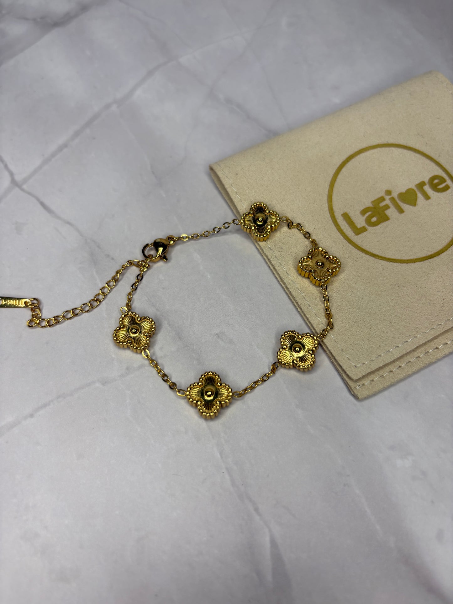 Gold Clover Bracelet