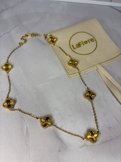 Gold Clover Necklace