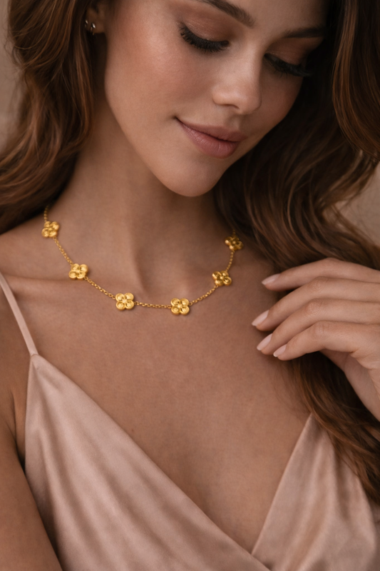 Gold Clover Necklace