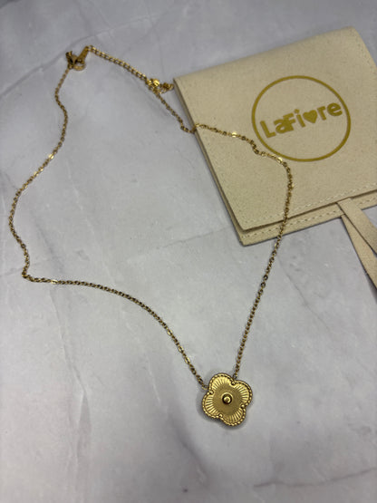 Gold Clover Charm Necklace