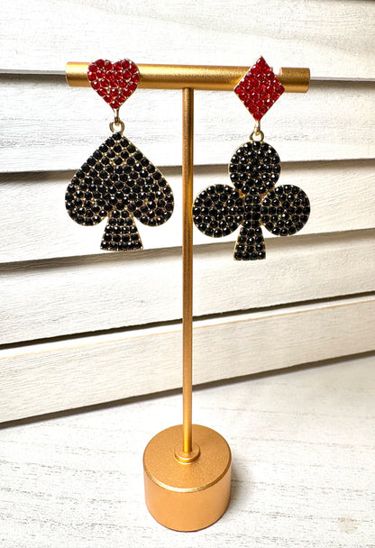 Fun Poker Earrings