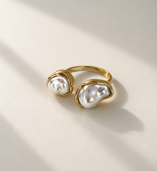 Baroque Pearl Ring