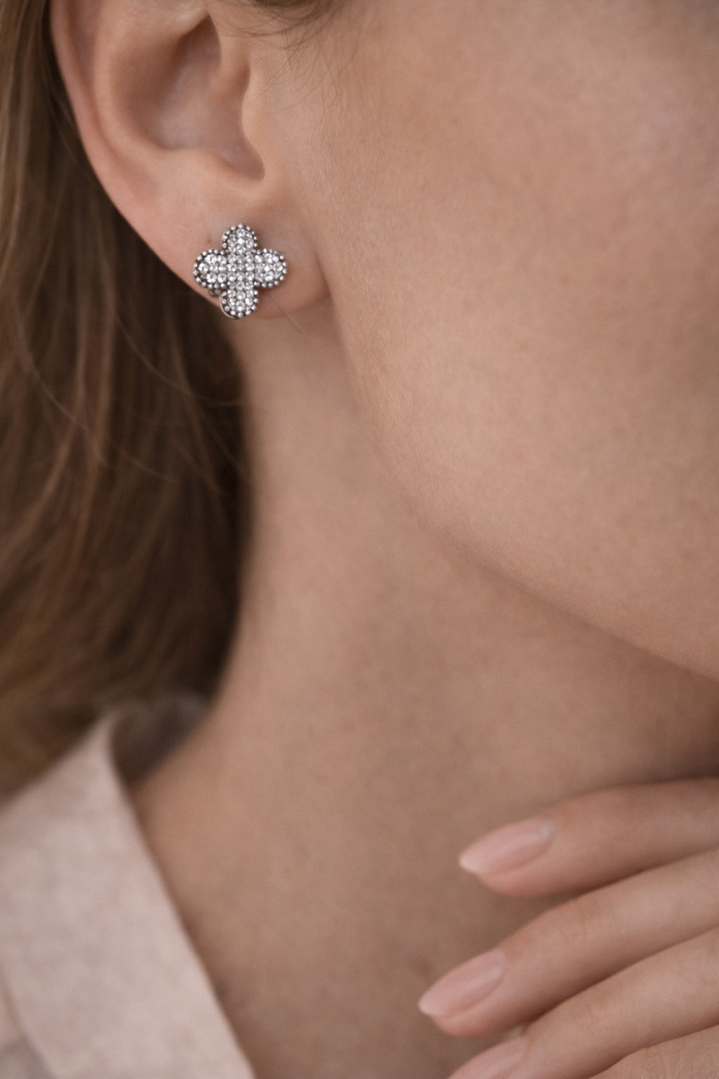 Silver Blossom Earrings