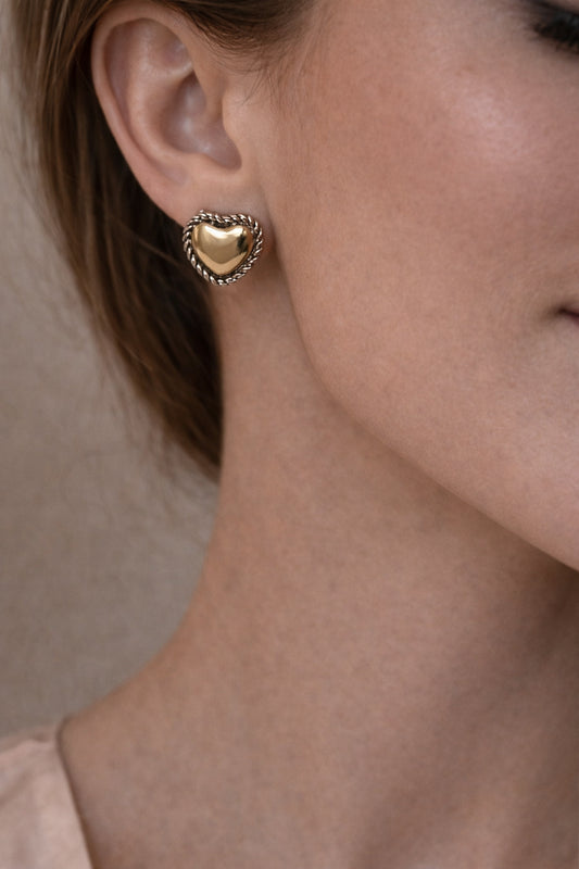 Hopeless Hard Two Tone Earrings