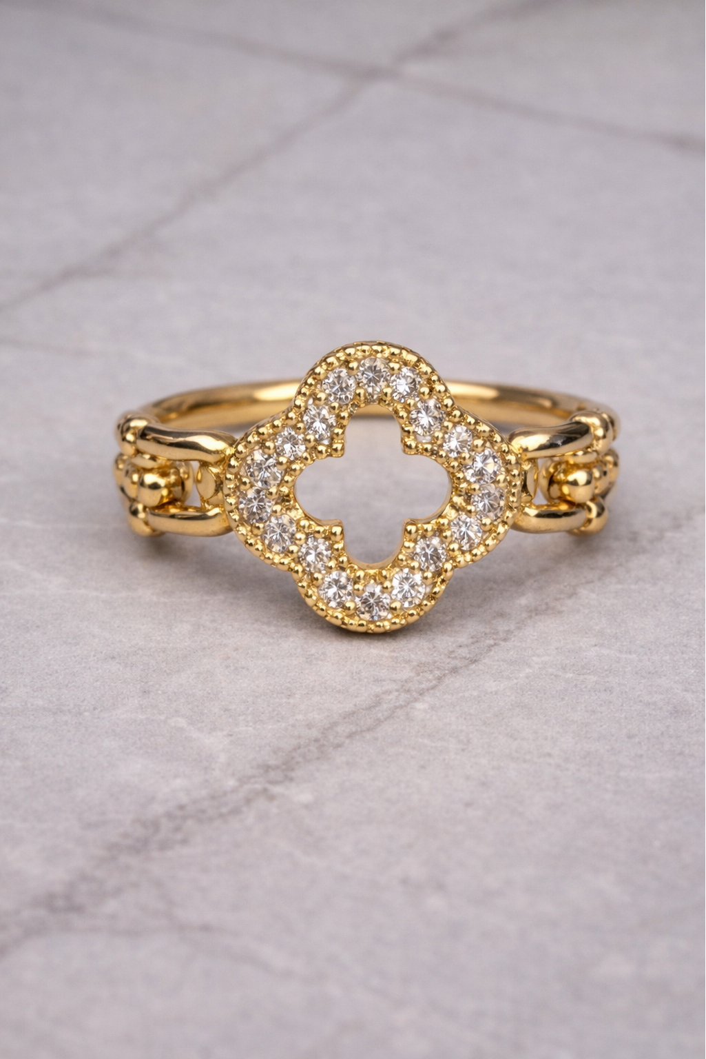 Sparkling Clover Flex Ring